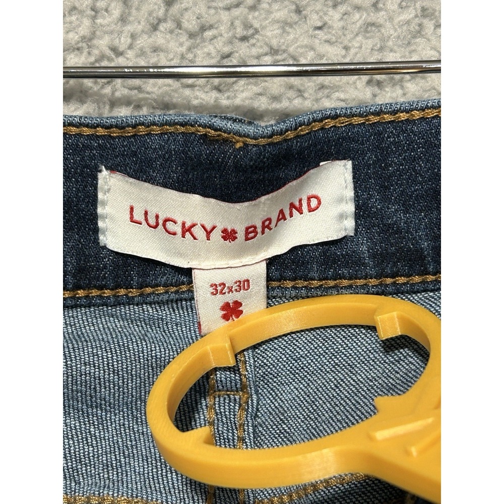 Lucky Brand 110 Slim Jeans Mens 32x30 Blue Medium Wash Excellent Stretch Denim - Picture 8 of 15